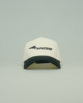 Winged Cap - White/Black