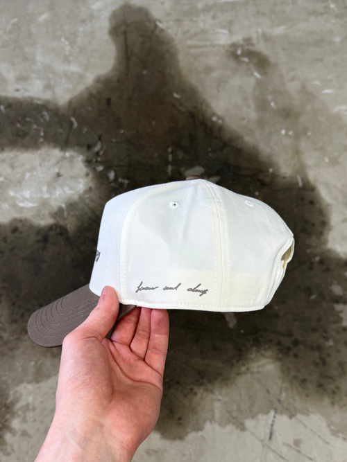 Forever And Always Cap - White/Walnut